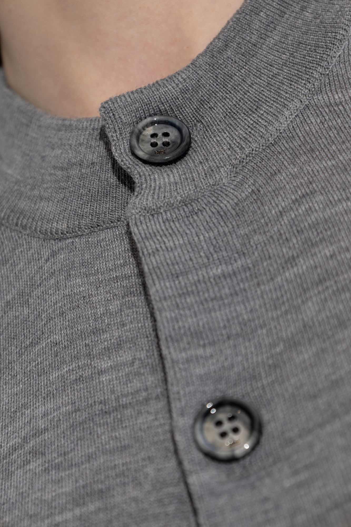 Ami Alexandre Mattiussi Wool cardigan with short sleeves | Women's